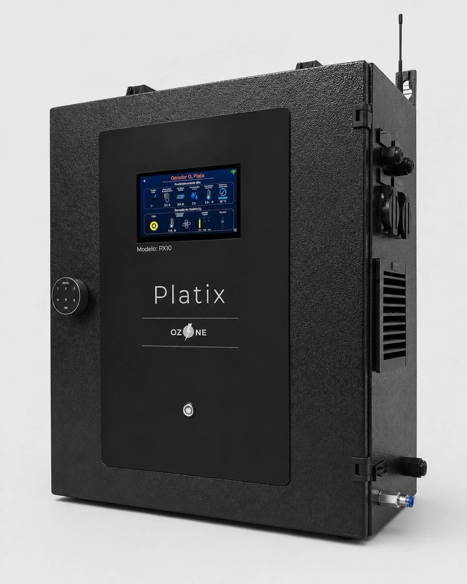 Gerador de ozônio Platix para melhoria da qualidade da água